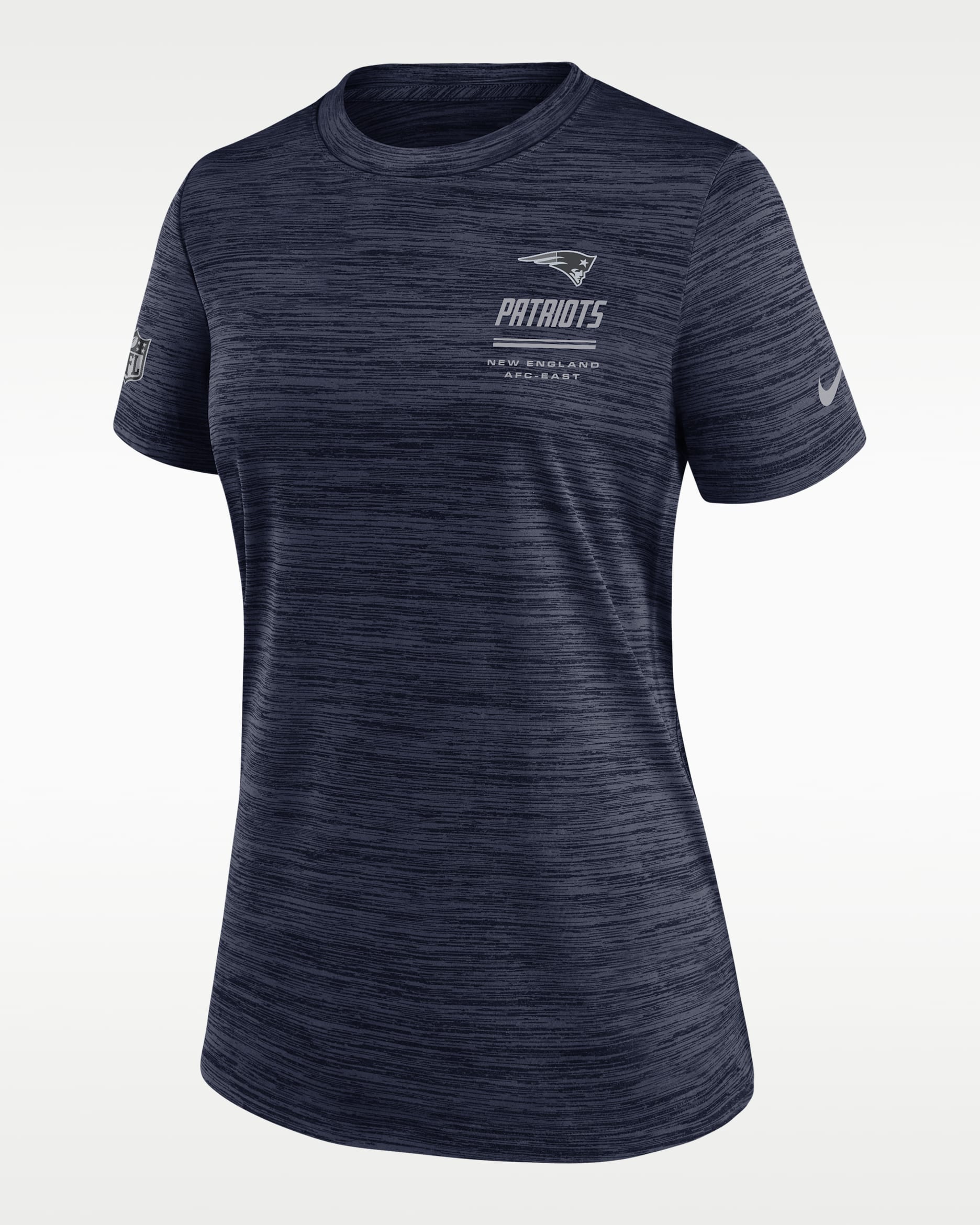New England Patriots Sideline Velocity Women's Nike Dri-FIT NFL T